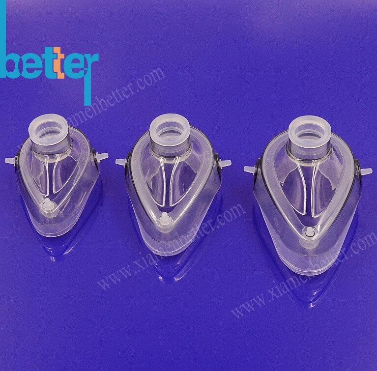 组合式上盖PC硅胶面罩医用呼吸面罩简易呼吸器医疗器械配件可定制零售批发